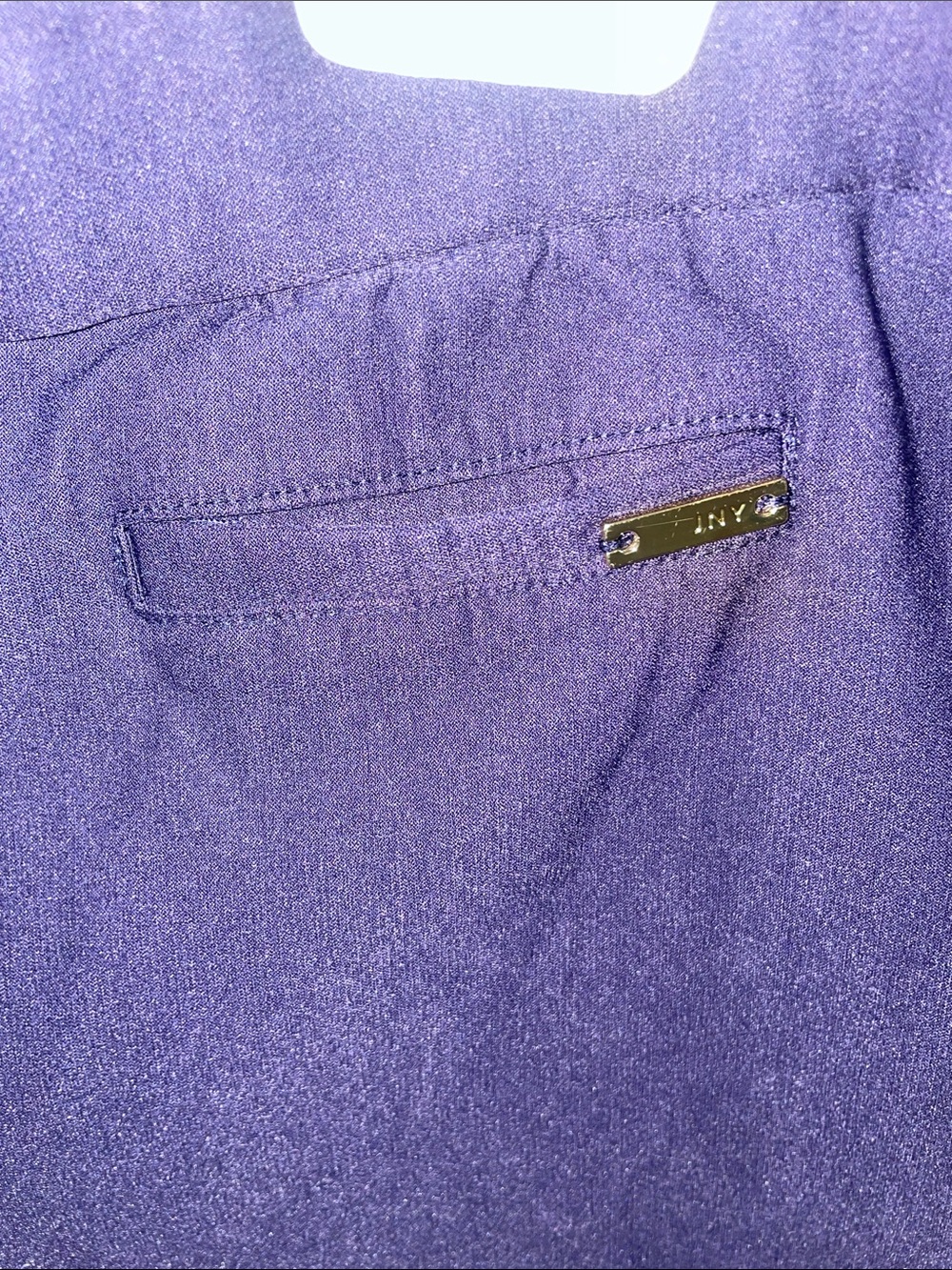 Jones New York Navy Slim Straight Chinos - Picture 3 of 8